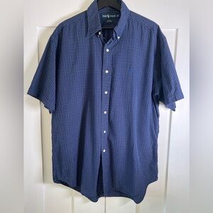 Polo Ralph Lauren Blake Men’s Large Blue Check Button Down Shirt